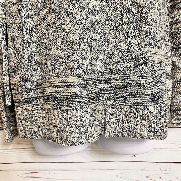 One World Pull Over Sweater Sz PL Kangaroo Pockets Hoodie Blue Long Sleeves - Picture 5 of 16